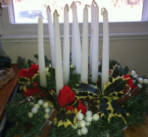candle  taper centerpiece